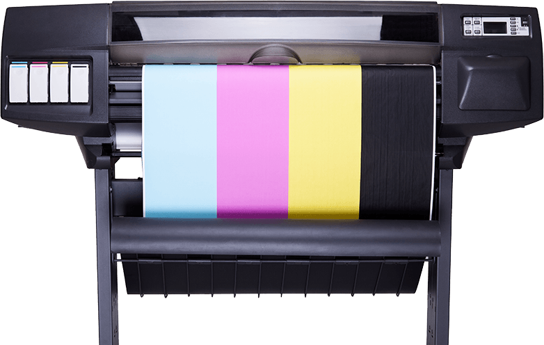 Gekleurde Transparante achtergrond van de printer
