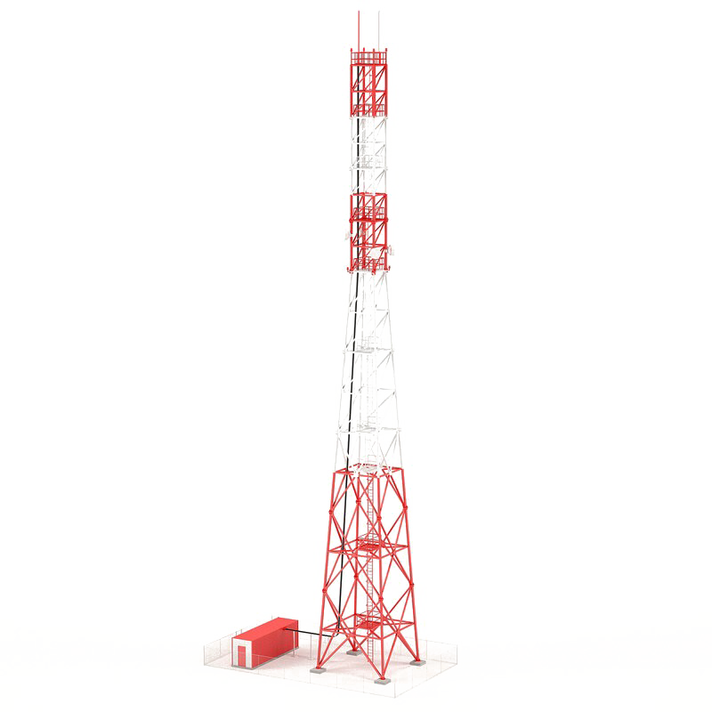 Sfondo Trasparente torre di comunicazione