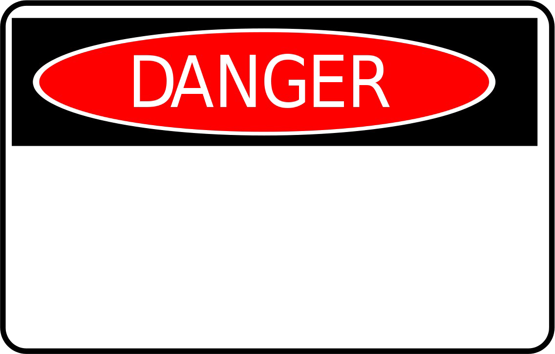 Danger Sign PNG Transparent Image