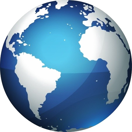 Bumi Globe Transparan PNG