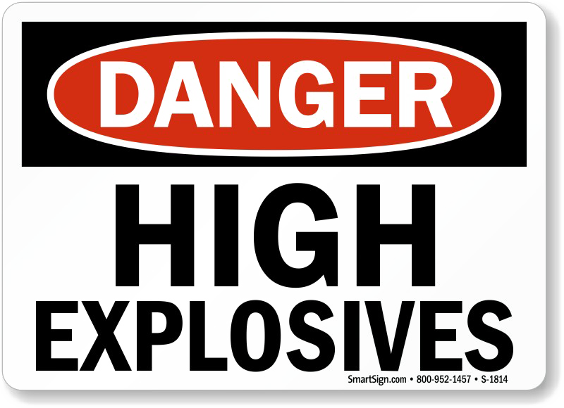 Explosive Sign Background PNG