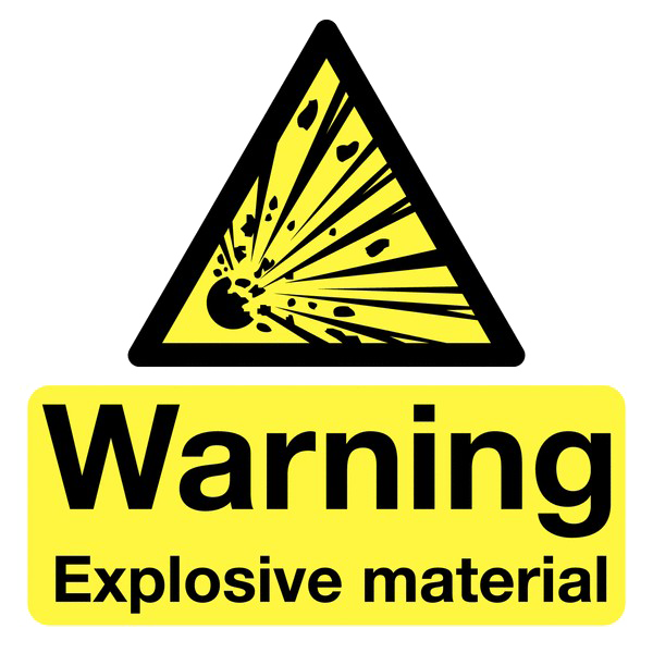 Explosive Sign Transparent Background