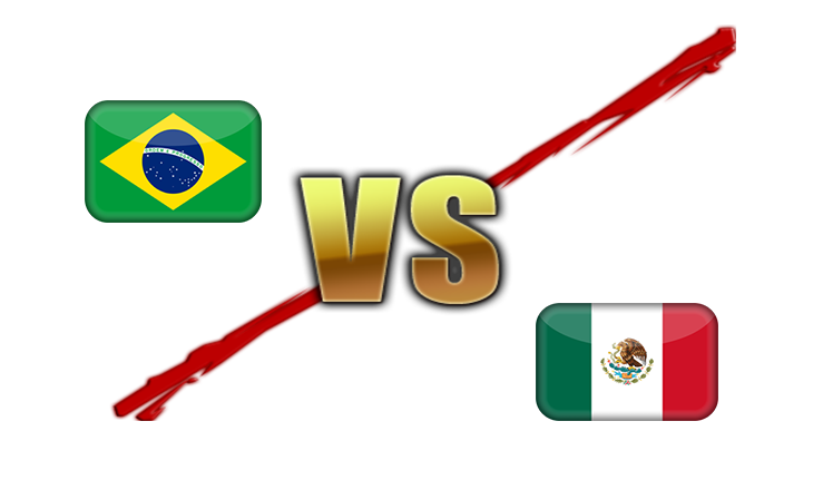 FIFA World Cup 2018 Brazil VS Mexico PNG Transparent Image