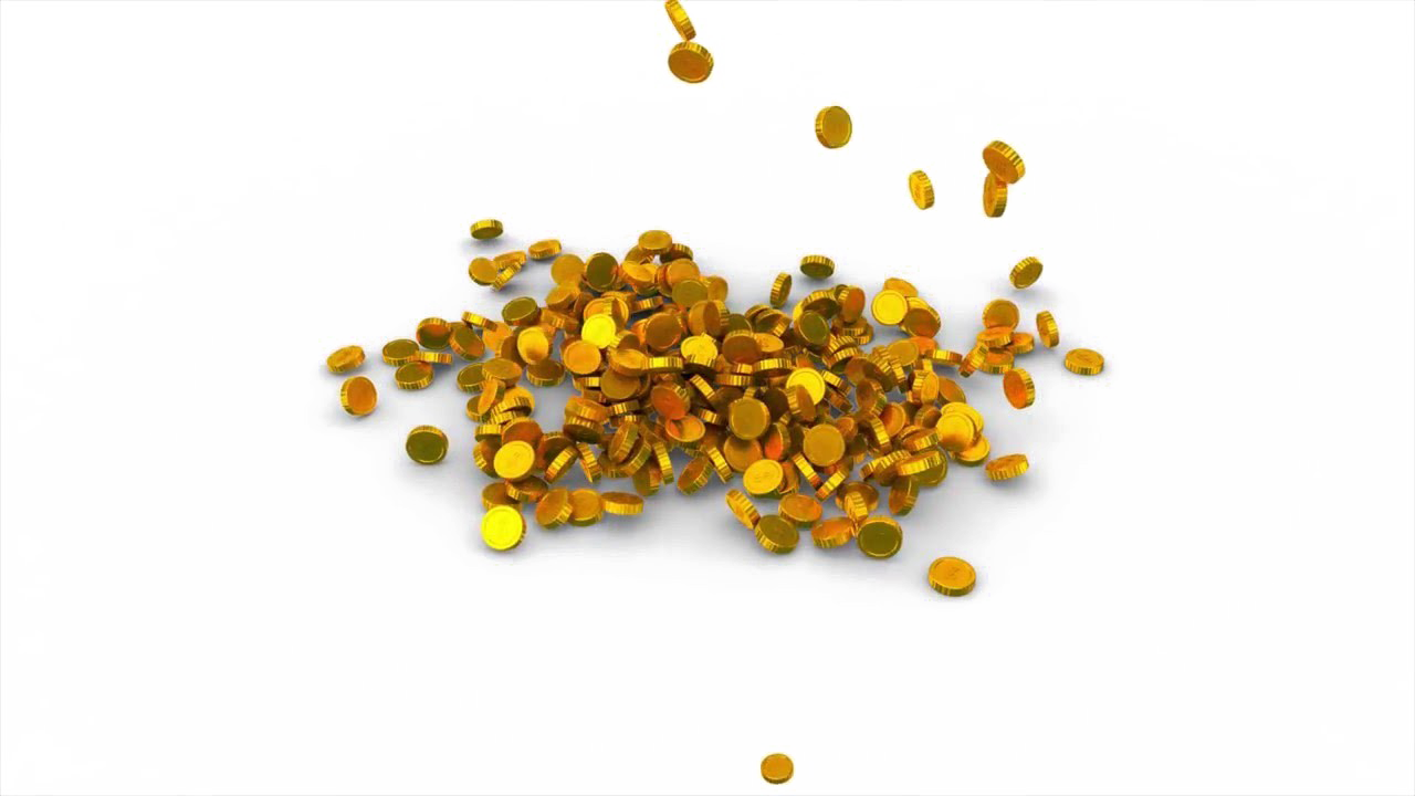 Fallenende Münzen Hintergrund PNG