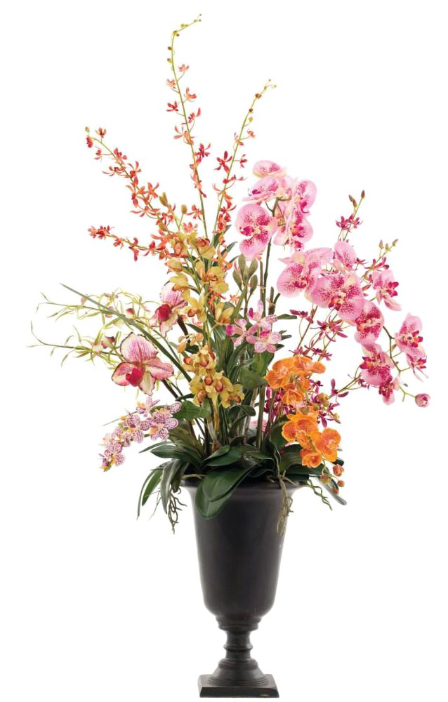 Цветочный ваза фон PNG