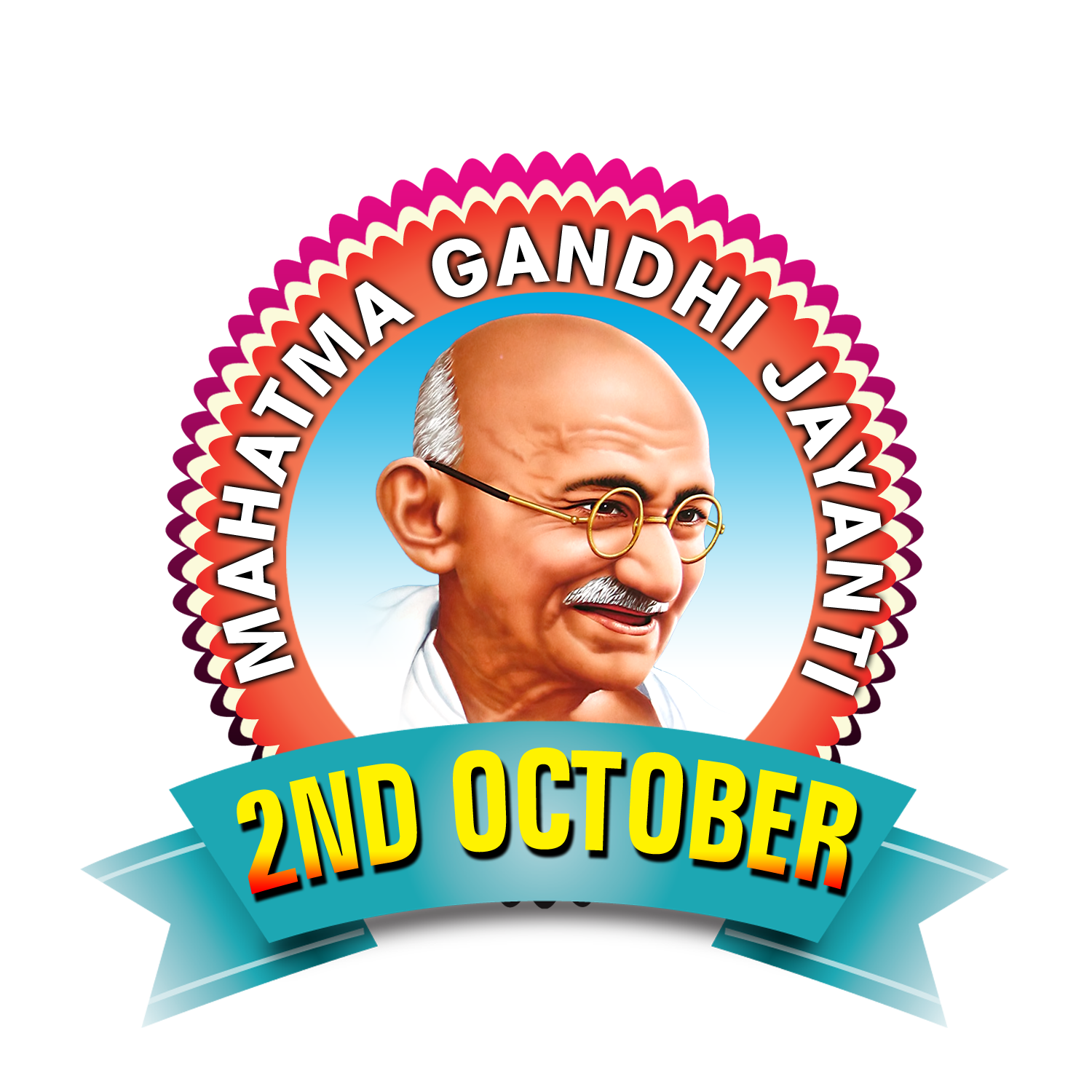 Gandhi Jayanti Transparent Background