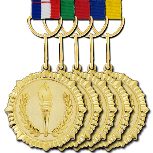 Gold Medal Background PNG