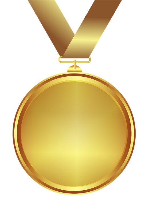 Altın madalya PNG şeffaf