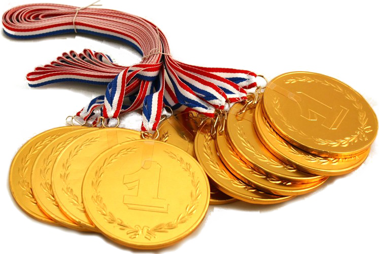 Altın madalya şeffaf PNG