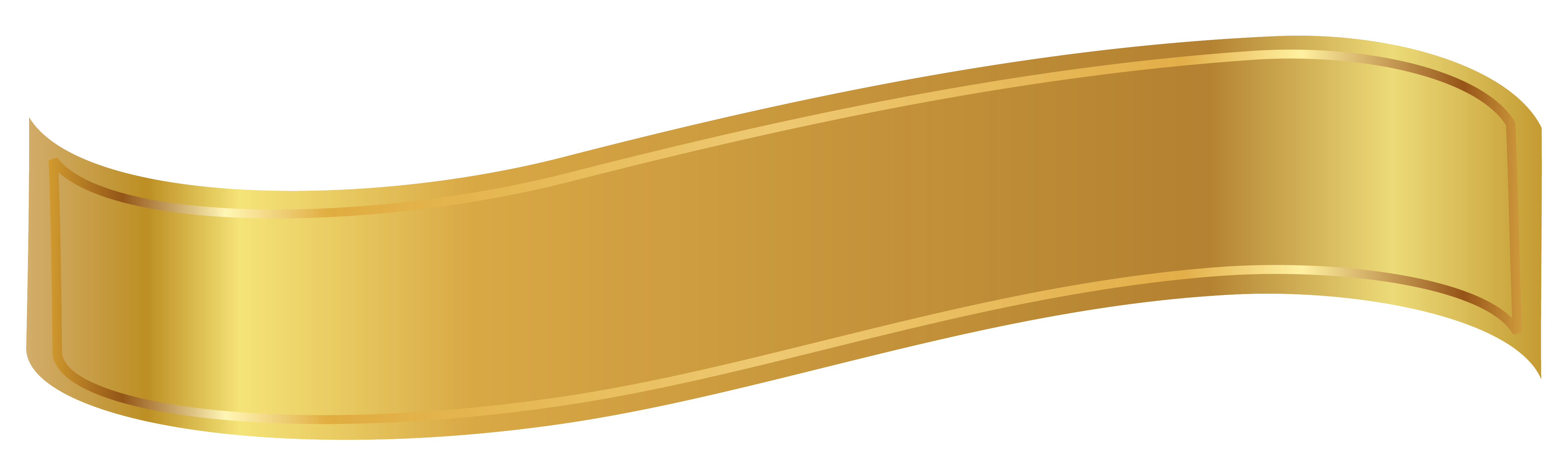 Golden Ribbon PNG File