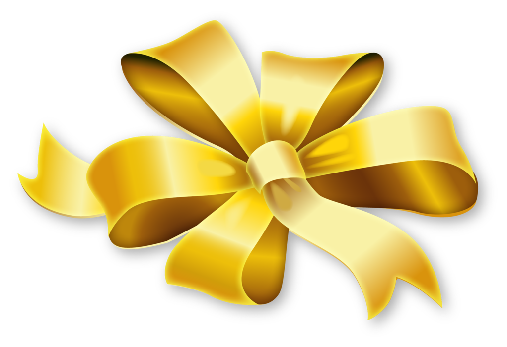 Golden Ribbon PNG Image