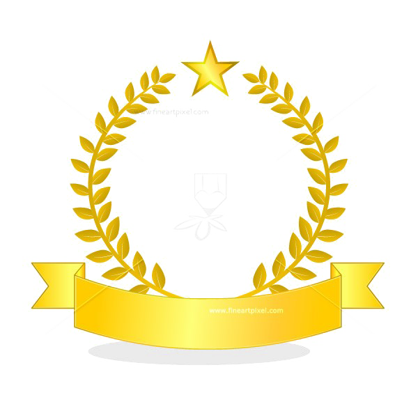 Golden Ribbon PNG Picture
