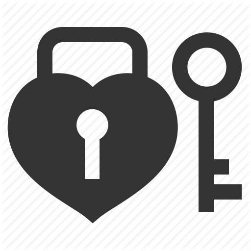 Herzschlüssel PNG-Hintergrundbild