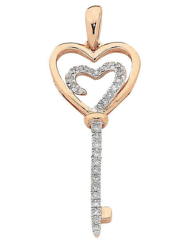 Heart Key PNG Clipart