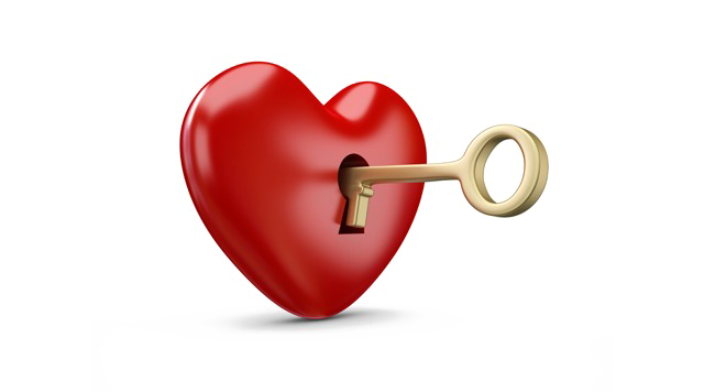 Heart Key Transparent PNG