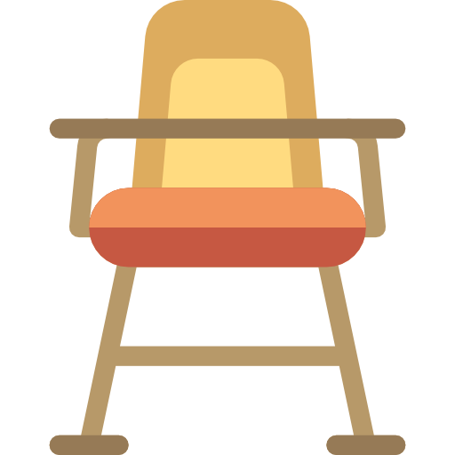 Yüksek sandalye şeffaf arka plan