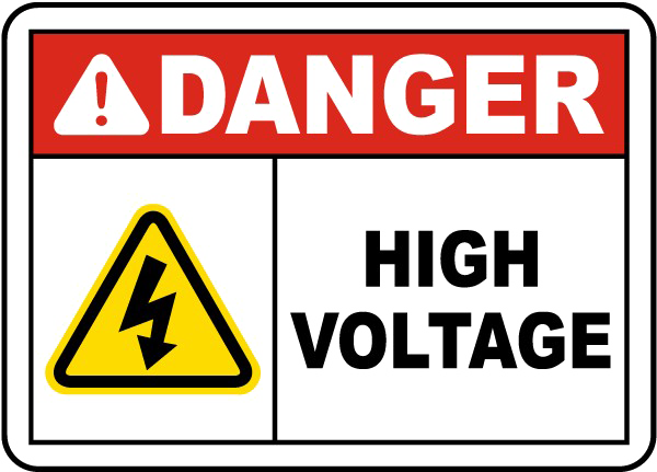 High Voltage Sign PNG HD