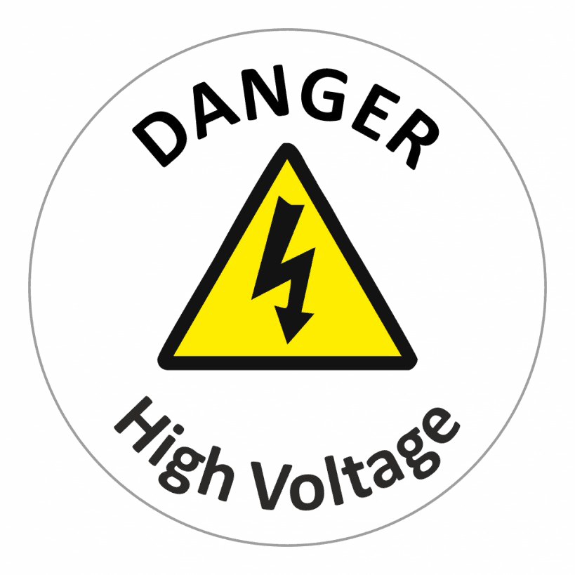High Voltage Sign PNG Image