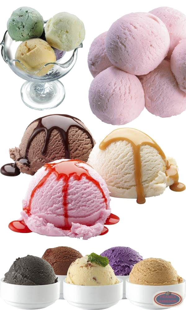 Boules de crème glacée PNG Photos