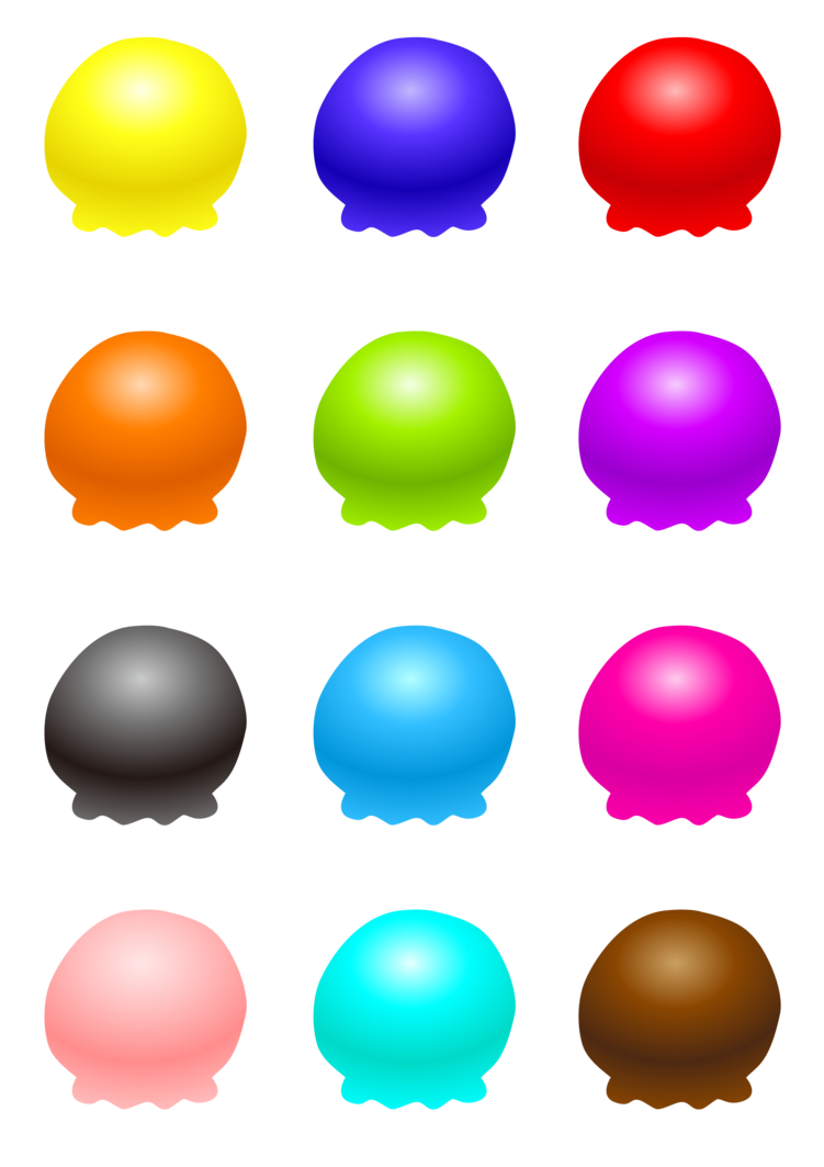 Ice Cream Balls Transparent PNG