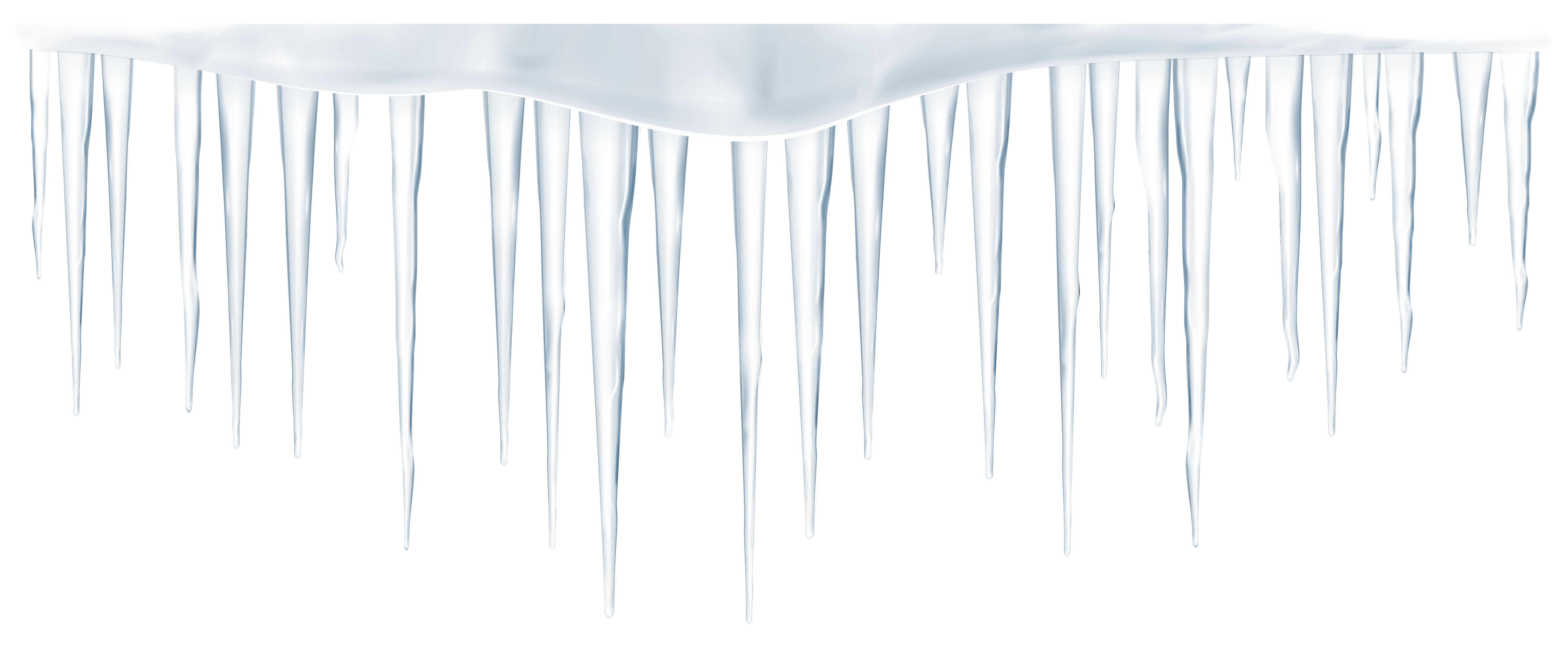 Icicles PNG Transparent Image