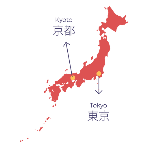 Japan Map PNG File