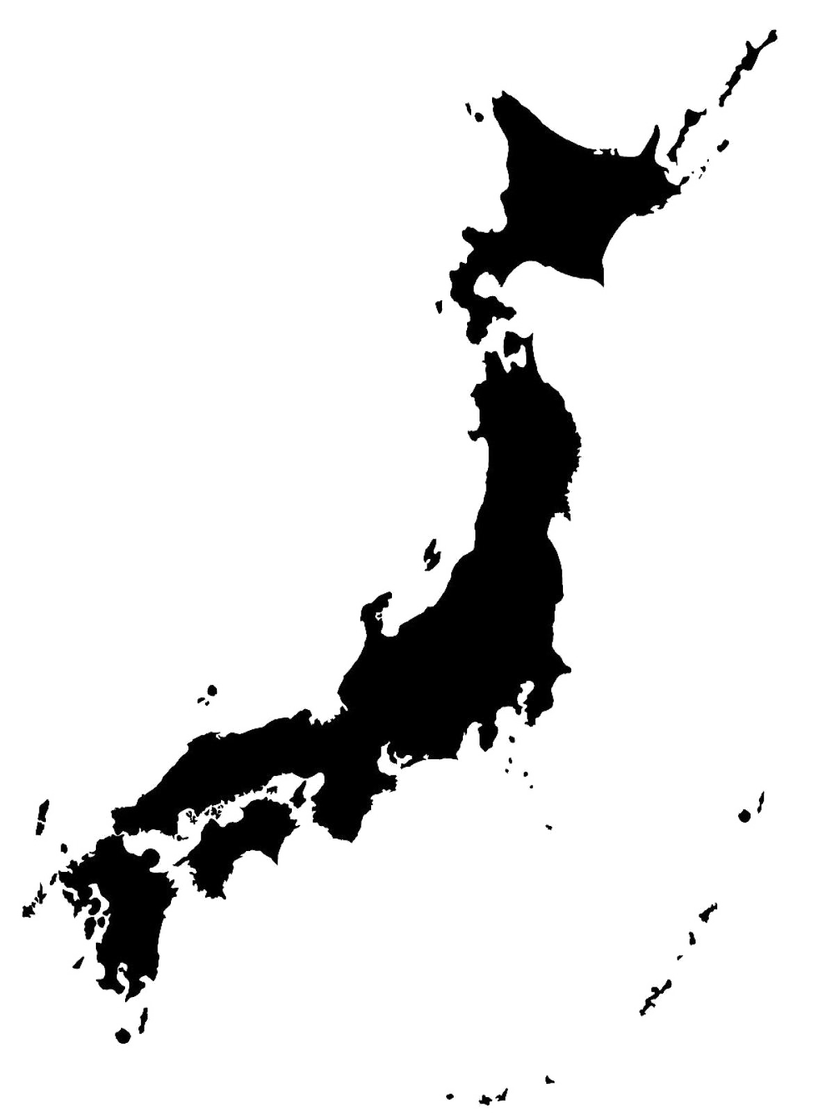 แผนที่ญี่ปุ่น PNG ภาพโปร่งใส