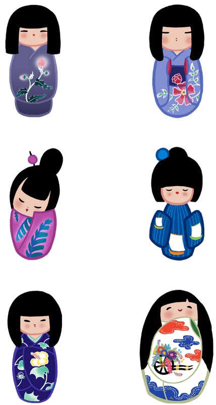 Japanese Doll PNG File