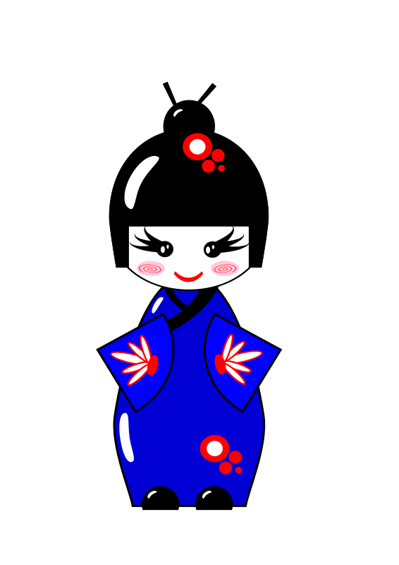 Japanese Doll PNG Transparent HD Photo
