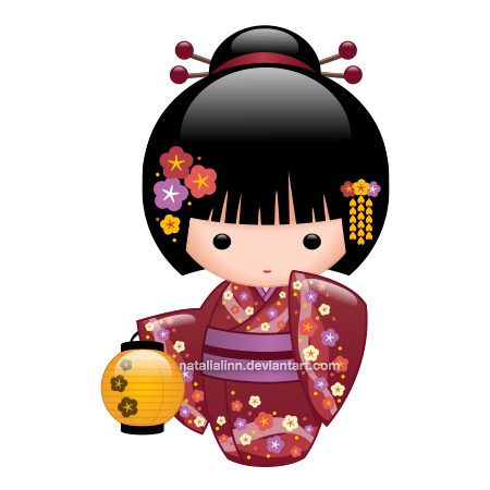 Japanese Doll PNG Transparent Image