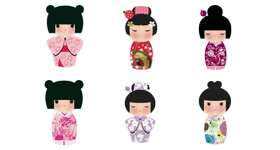 Japanese Doll PNG Transparent Picture