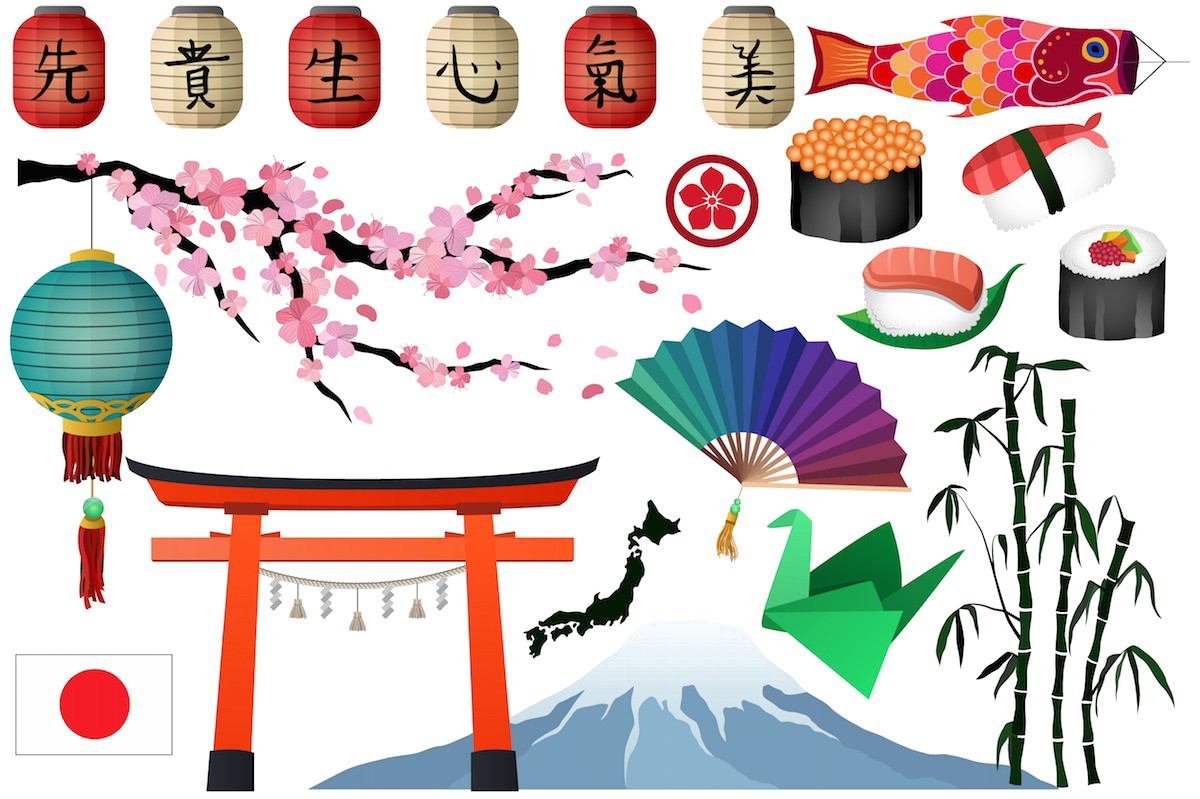 Japanese Elements PNG Pic