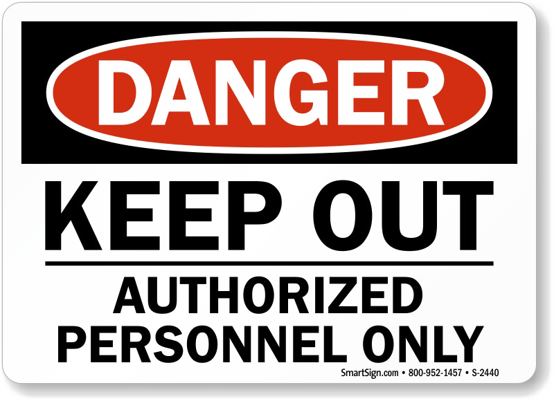 Keep Out Danger PNG Clipart