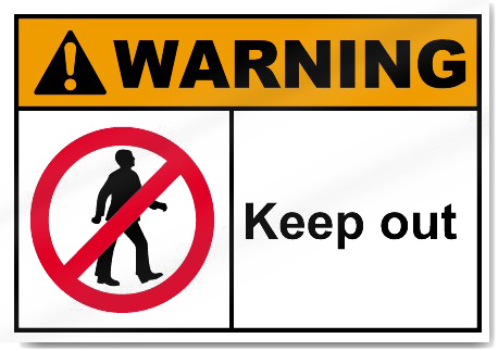 Keep Out Warning Transparent PNG