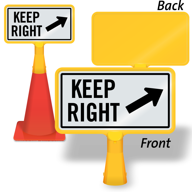 Keep Right PNG Clipart