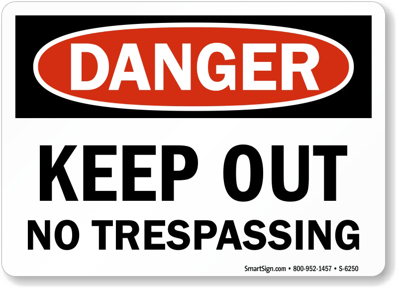 No Trespassing Sign PNG Free Download