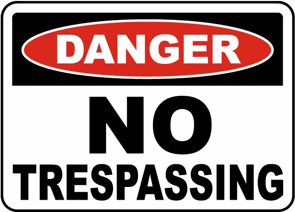 No Trespassing Sign PNG Image