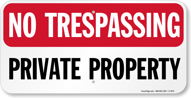 No Trespassing Sign PNG Transparent