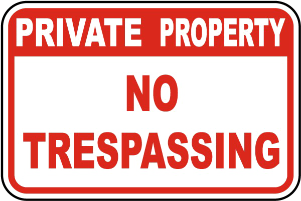 No Trespassing Sign Transparent PNG