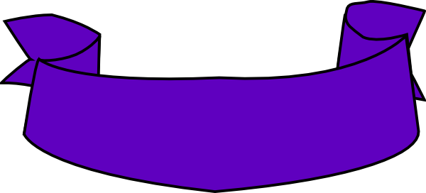Purple Banner PNG Clipart
