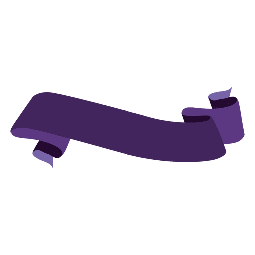 Purple Ribbon PNG Transparent Image