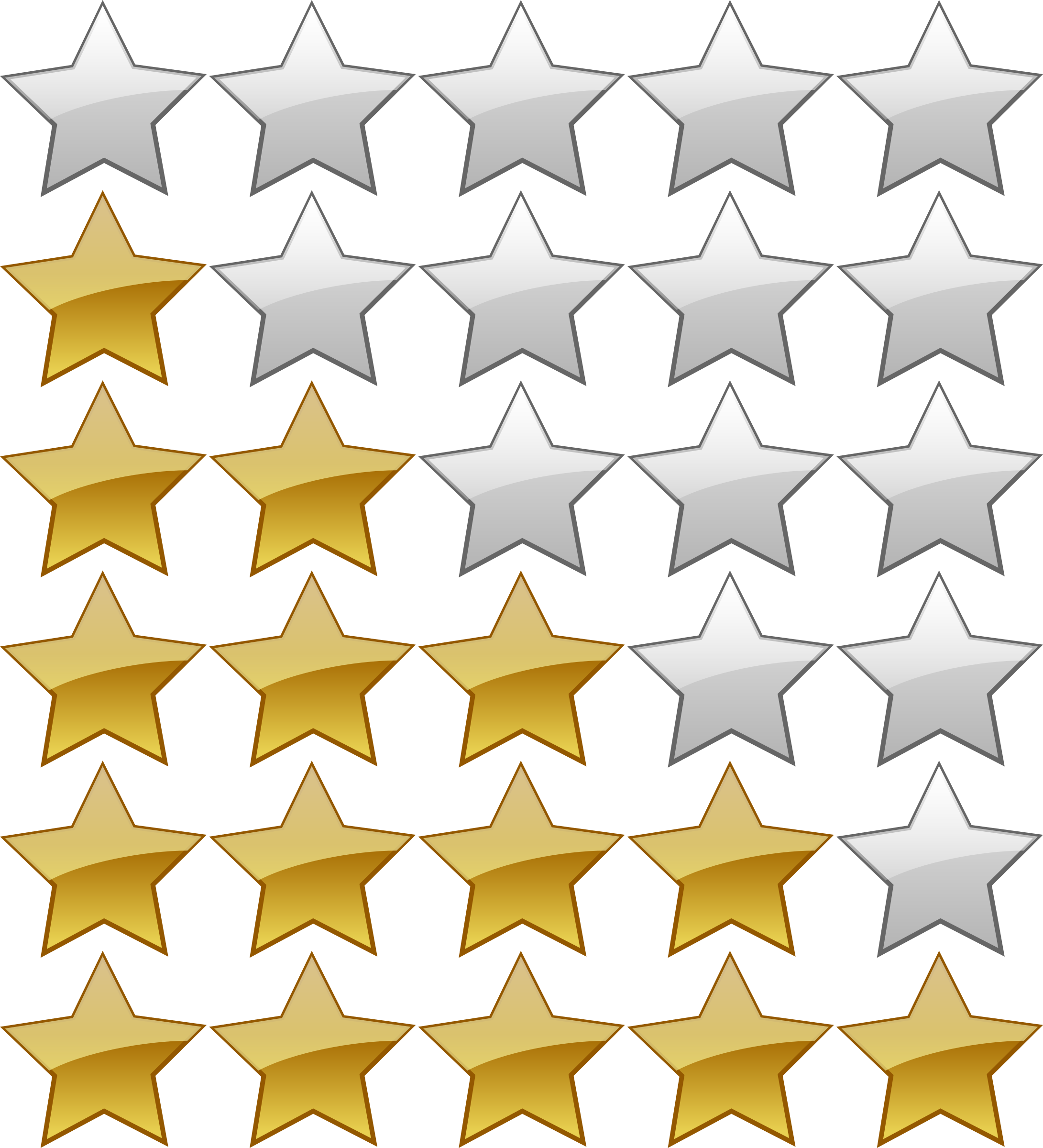 Rating Star Transparent Background
