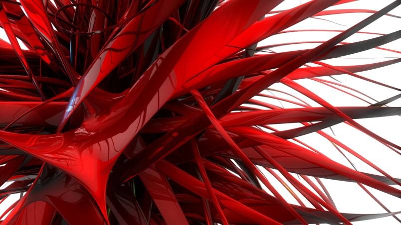 Red Abstract Lines PNG Photo