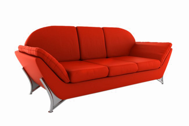 Красный диван PNG-файл