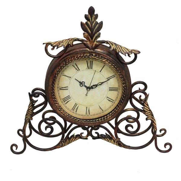 Scroll Shelf Clock PNG Image