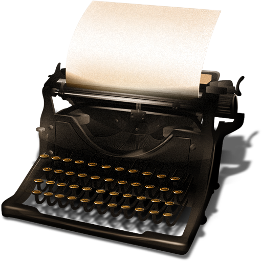 Image de la machine à écrire PNG
