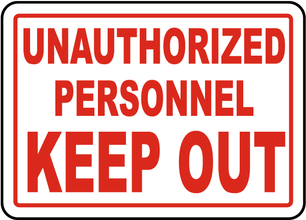Unauthorized Sign PNG File