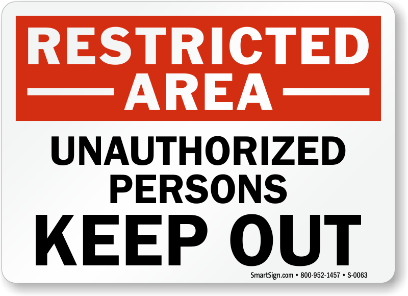 Unauthorized Sign PNG Free Download