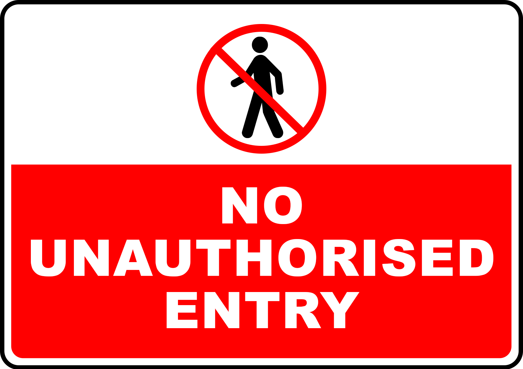 Unauthorized Sign PNG Picture