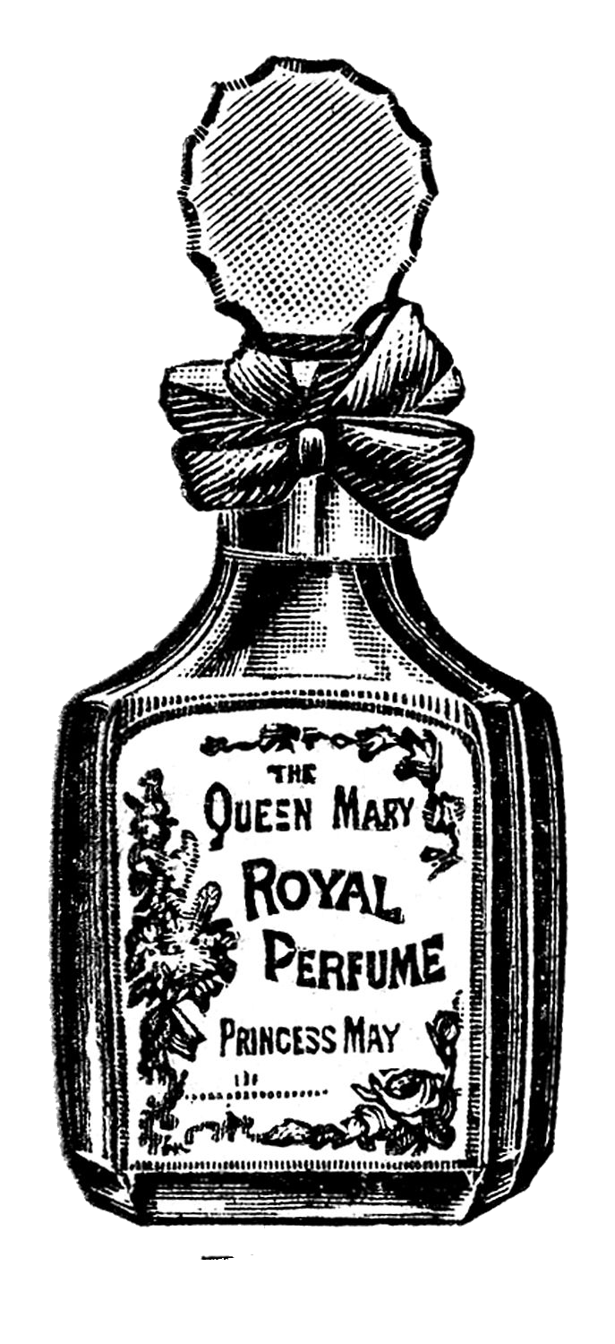 Vintage parfüm şeffaf PNG
